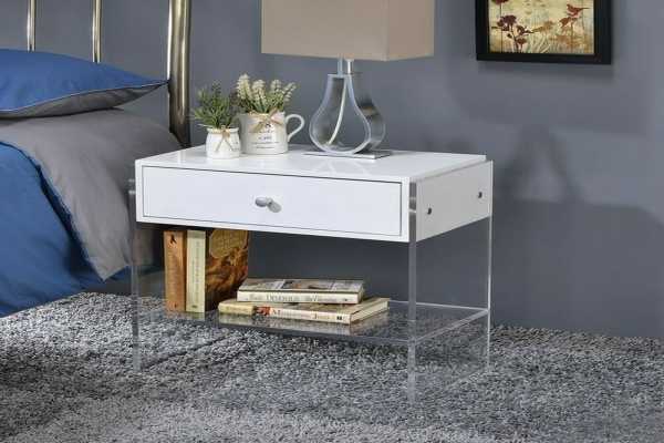 Lucite Acrylic Nightstand Tables : A  Modern Touch for Your Bedroom
